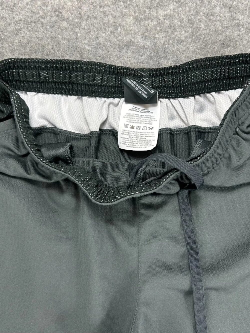 Nike Academy Pro Pants Mens M Gray Dri-Fit Ankle Zip Drawstring Logo Tapered Leg - Picture 7 of 14